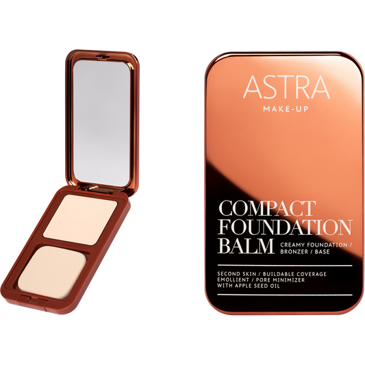 Nuovo Fondotinta Compatto Astra Compact Foundation Balm n- 01 | RossoLacca