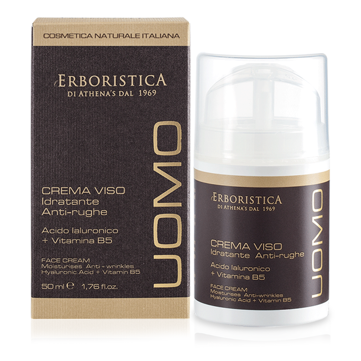 Athena's Uomo Crema Viso Idratante Antirughe | RossoLacca