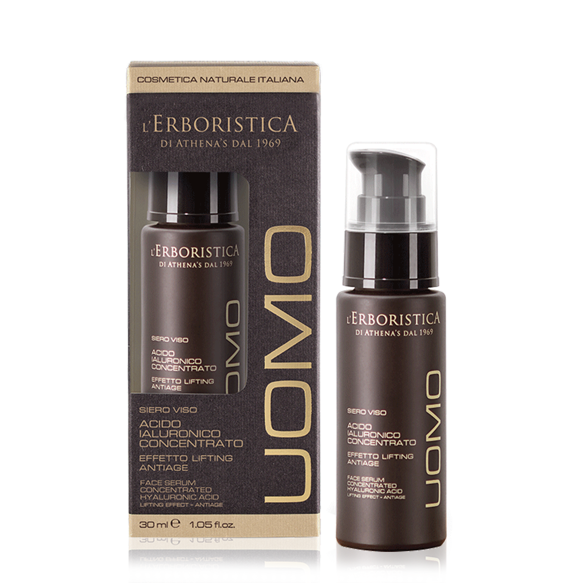 L’erboristica  Uomo Siero Viso all'Acido Ialuronico Concentrato | RossoLacca