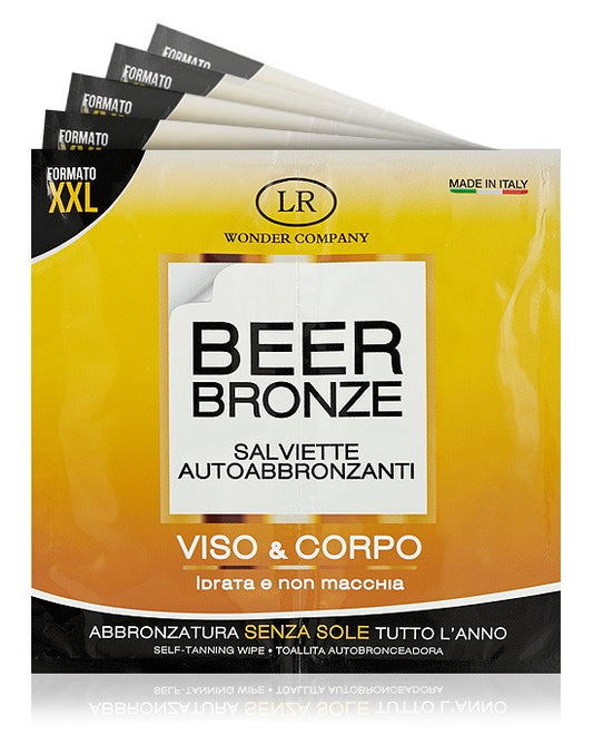 LR Wonder Company Beer 2 Salviette Autoabbronzanti Alla Birra In Bustina - RossoLaccaStore
