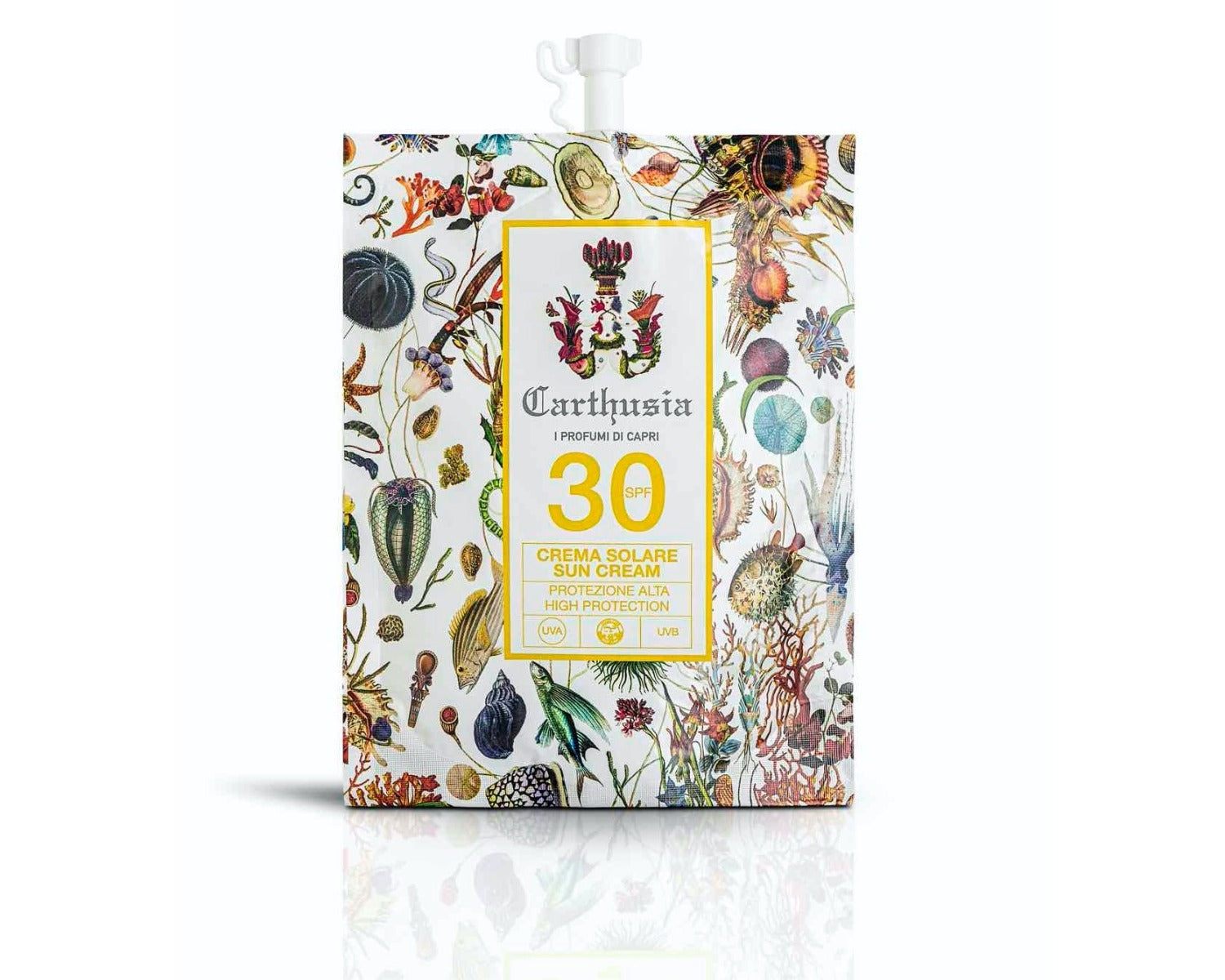 Carthusia A'mmare Crema Solare Spf 30 Viso e Corpo | RossoLacca 