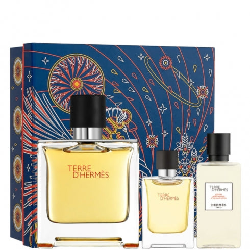 Hermes Terre d'Hermes Pure Perfume 75 ml Gift Set 3 Prodotti | RossoLacca