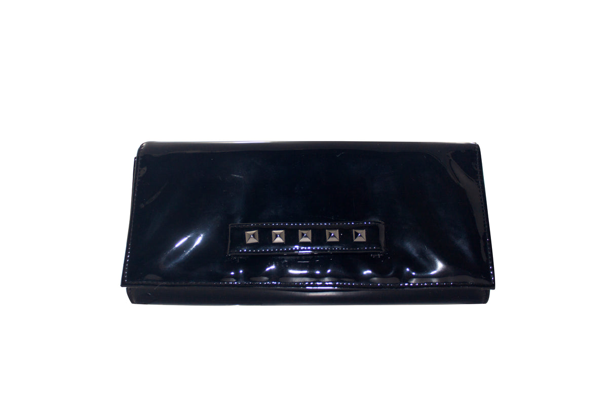 POCHETTE IN VERNICE CON BORCHIE - RossoLaccaStore