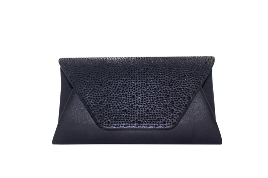 POCHETTE STRASS NERA - RossoLaccaStore