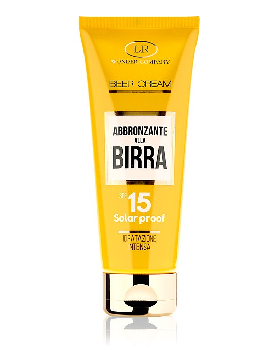 LR Wonder Company Beer Cream Crema Abbronzante Viso e Corpo SPF 15 - RossoLaccaStore