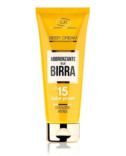 LR Wonder Company Beer Cream Crema Abbronzante Viso e Corpo SPF 15 - RossoLaccaStore