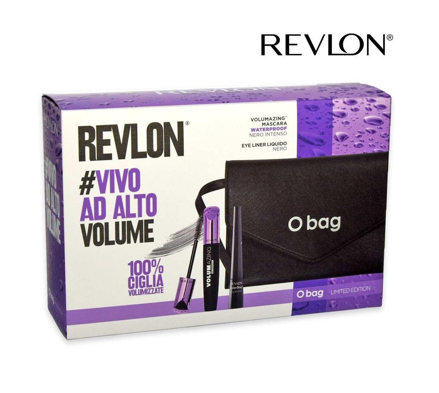 Set Regalo Revlon Colorstay Waterproof Mascara+Eyeliner Nero+ O Bag | RossoLacca