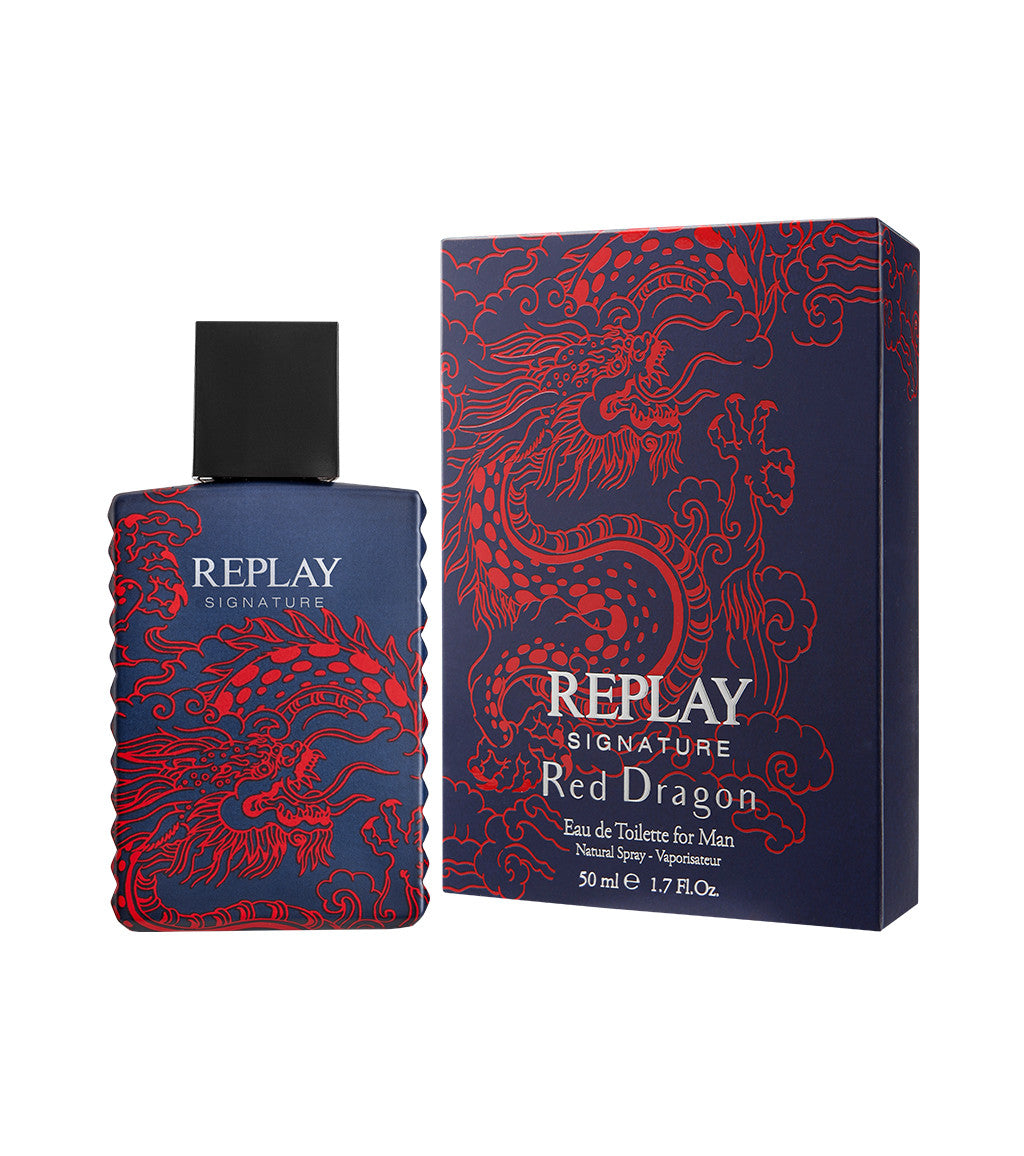 Replay Signature Red Dragon For Man - Eau De Toilette 50 ml - RossoLaccaStore
